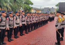 Polda Banten Kirim 100 Personel Brimob ke Aceh Polda Banten Kirim 100 Personel Brimob ke Aceh