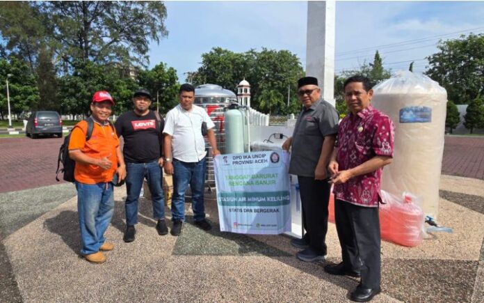 IKA UNDIP Aceh Bangun Stasiun Air Minum Keliling Untuk Korban Banjir