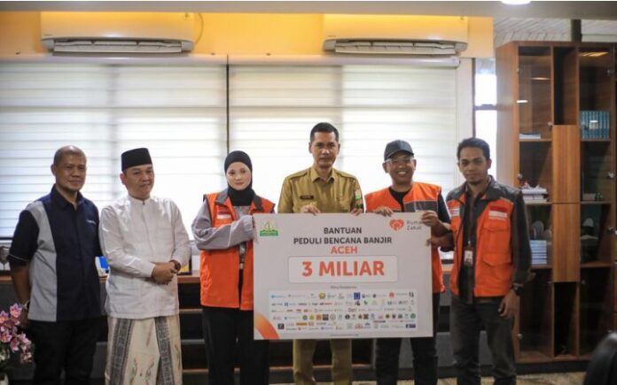 Rumah Zakat Salurkan Bantuan Rp3 Miliar Untuk Korban Banjir Aceh