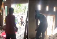 Rumah Kades Pantee Lhong Dibersihkan Warga Secara Diam-diam kades Pantee Lhong