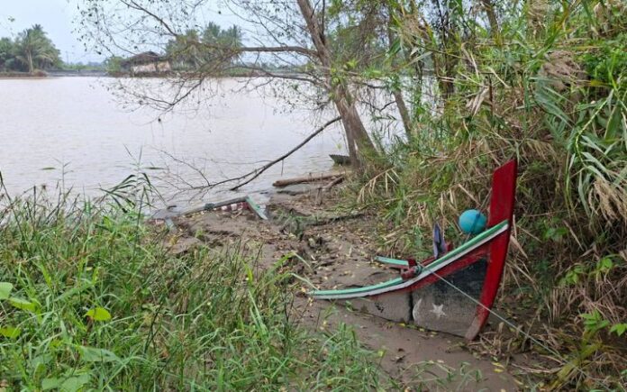 75 Unit Perahu Nelayan Kuala Ceurape Jangka Hilang Dibawa Banjir