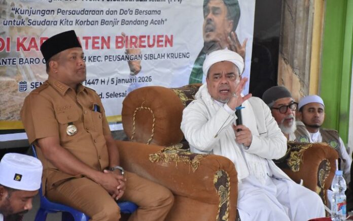 Bertandang ke Bireuen, HRS Tekankan Pentingnya Kepedulian Sesama Muslim