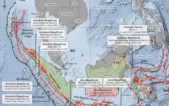Potensi Megathrust 9,2 Magnitudo Intai Zona Aceh–Andaman