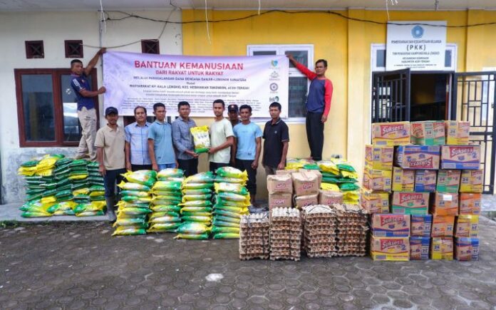 Angkut 2 Ton Bantuan, Syah Reza Tembus Kala Lengkio Aceh Tengah