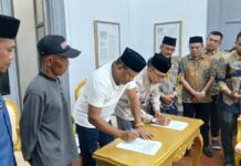 DT Peduli Tanda Tangan Komitmen Pembangunan 45 Huntap untuk Warga Alue Kuta DT Peduli Tanda Tangan Komitmen Pembangunan 45 Huntap untuk Warga Alue Kuta