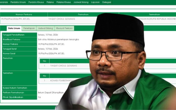 Eks Menag Yaqut Gugat Status Tersangka Kasus Korupsi Kuota Haji