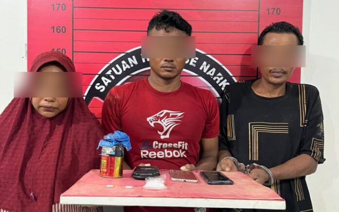 Polisi Tangkap 3 Pengedar Sabu di Aceh Utara
