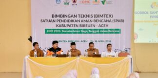 Bireuen Pelopori Sekolah Aman Bencana Pertama di Sumatra Bireuen Pelopori Sekolah Aman Bencana Pertama di Sumatra