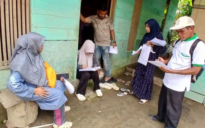 BPBD Bireuen Verifikasi 2.776 KK Korban Bencana di Peudada