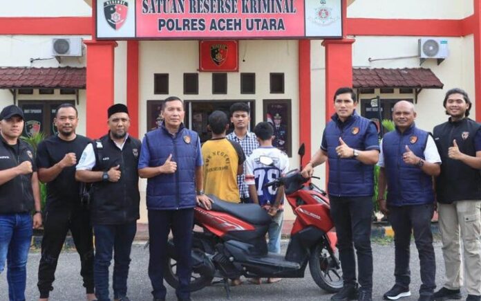 Pelaku Curanmor di Aceh Utara Dibekuk Kurang dari 12 Jam