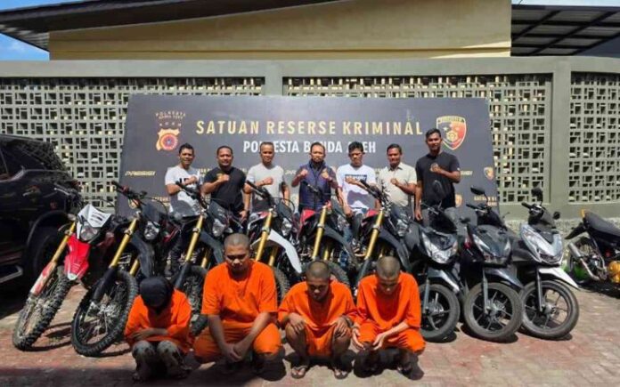 Pasutri Penadah 4 Sepeda Motor Off-Road Ditangkap di Banda Aceh