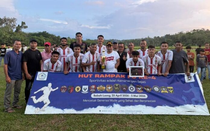 Bungkam Mulieng FC 3-0, Armada FC Juarai HUT Rampak IV