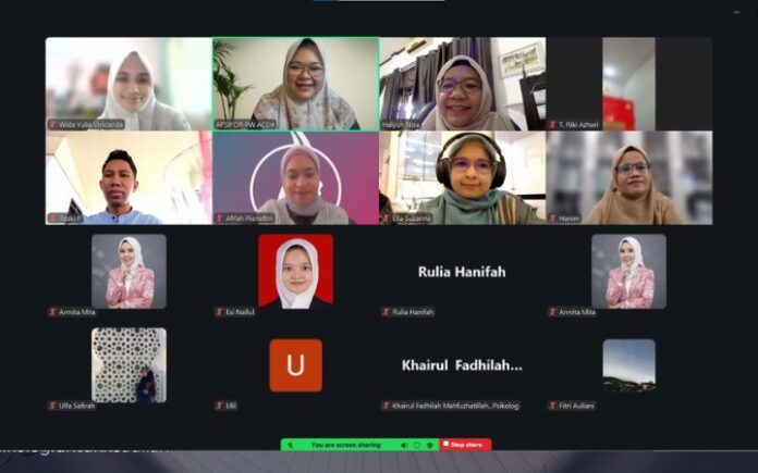 APSIFOR Aceh Kupas Peran Psikolog dalam Sengketa Perwalian di Mahkamah Syar’iyah