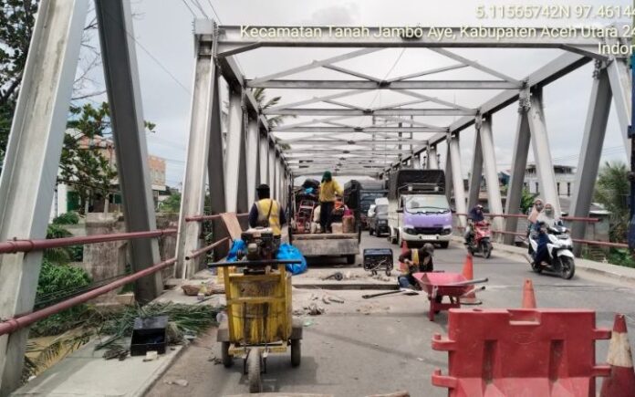 Jembatan Panton Labu Safrizal Terima Laporan Dirjen Bina Marga, Jembatan Panton Labu Sedang Diperbaiki