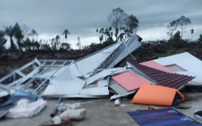 41 Huntara Korban Bencana di Aceh Utara Rusak Akibat Angin Kencang