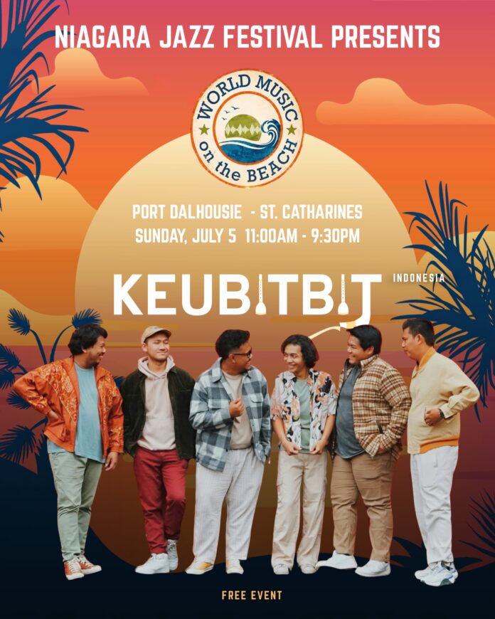 Keubitbit is Taking Aceh’s Ethno-Jazz Vibes to Canada! Komparatif. ID, Toronto– Huge news from our local music scene! Indonesia’s very own contemporary ethno-jazz ensemble, Keubitbit, is officially flying to Canada to showcase some pure Nusantara magic at the prestigious Niagara Jazz Festival 2026. Led by Safrullah (aka Aloel), the band got a direct, independent invite from the organizers. They’re locked in as one of the main headliners for the exclusive World Music on the Beach program, performing back-to-back on July 4 and 5, 2026.