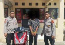 Motor Tazlin Sastra Dicuri Oleh MS, Pria yang Sering Menginap di Rumah maling motor milik tazlin sastra ditangkap