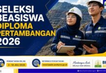 Beasiswa Diploma Pertambangan Aceh 2026 Dibuka, Ini Syarat dan Jadwal Seleksinya Beasiswa Diploma Pertambangan Aceh 2026 Dibuka, Ini Syarat dan Jadwal Seleksinya