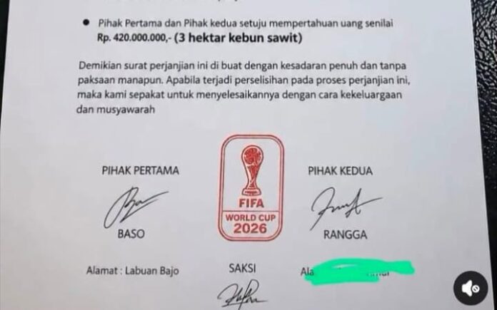 lahan sawit Tebak Juara Piala Dunia, 2 Pria Bertaruh 3 Hektare Sawit