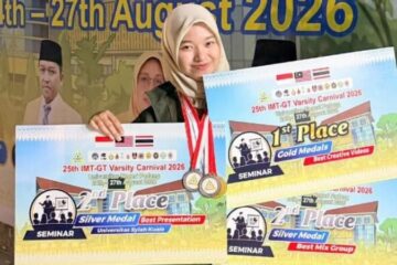 Mahasiswi USK Bawa Pulang 3 Medali di IMT-GT Varsity Carnival 2026