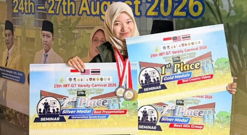 Mahasiswi USK Bawa Pulang 3 Medali di IMT-GT Varsity Carnival 2026
