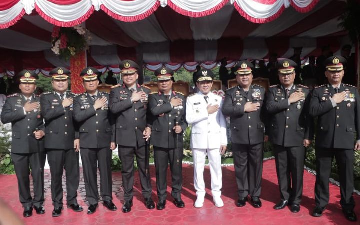 Kapolda Aceh Hadiri Upacara HUT ke-81 RI di Blang Padang