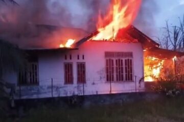 Kebakaran di Mata Ie Bireuen, 1 Rumah Permanen Ludes Terbakar