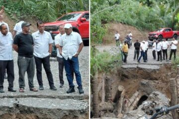 Bupati Bireuen Tinjau Jembatan Darurat yang Rusak di Kubang Itam