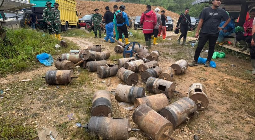 Aparat Tertibkan Tambang Ilegal di Geumpang Pidie