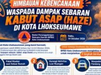 Asap Karhutla Selimuti Lhokseumawe, Warga Diimbau Kurangi Aktivitas di Luar Foto: BPBD Lhokseumawe.