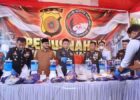 Polres Bireuen Musnahkan 10,5 Kg Sabu dan 19,3 Kg Ganja