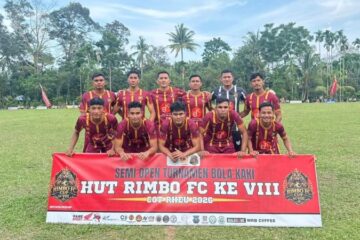 Kalahkan Malaga FC 3-1, Saputra FC Rebut Tiket Semifinal HUT Rimbo FC ke-VIII