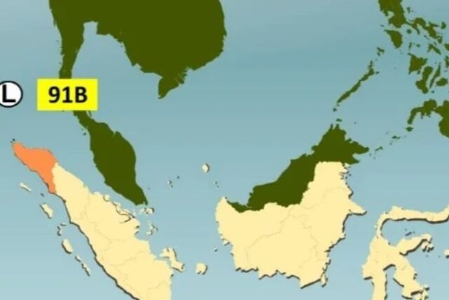 Bibit Siklon Tropis 91B Menjauh, Aceh Masih Diintai Hujan Lebat Hingga 31 Oktober