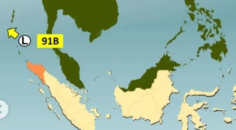 Bibit Siklon Tropis 91B Menjauh, Aceh Masih Diintai Hujan Lebat Hingga 31 Oktober