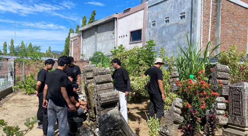 Mahasiswa SKI UIN Ar-Raniry dan BPK Aceh Rawat 4 Situs Sejarah