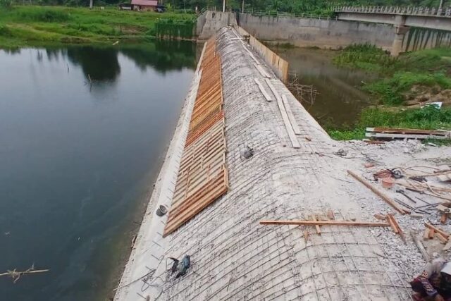Progres Rehabilitasi Bendung Aneuk Gajah Rhet Peudada Capai 75 Persen
