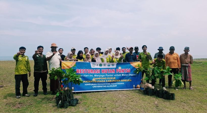 Prodi Kehutanan Universitas Almuslim Restorasi Hutan Pantai di Peudada