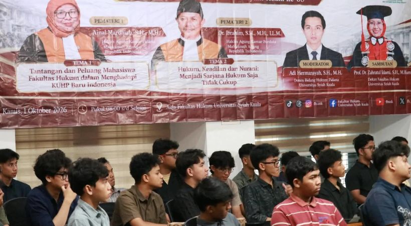 FH USK Hadirkan 2 Hakim Agung MA, Bahas KUHP Baru