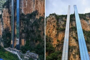 Tiongkok Bangun Lift Setinggi 288 Meter Demi Anak-Anak Bisa Sekolah