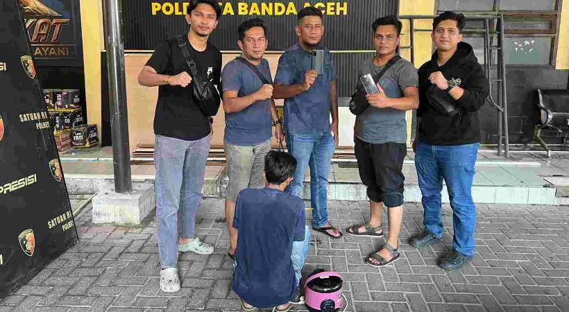Belum Tobat, Residivis Curanmor di Banda Aceh Curi 2 HP & Magic Com Mahasiswi